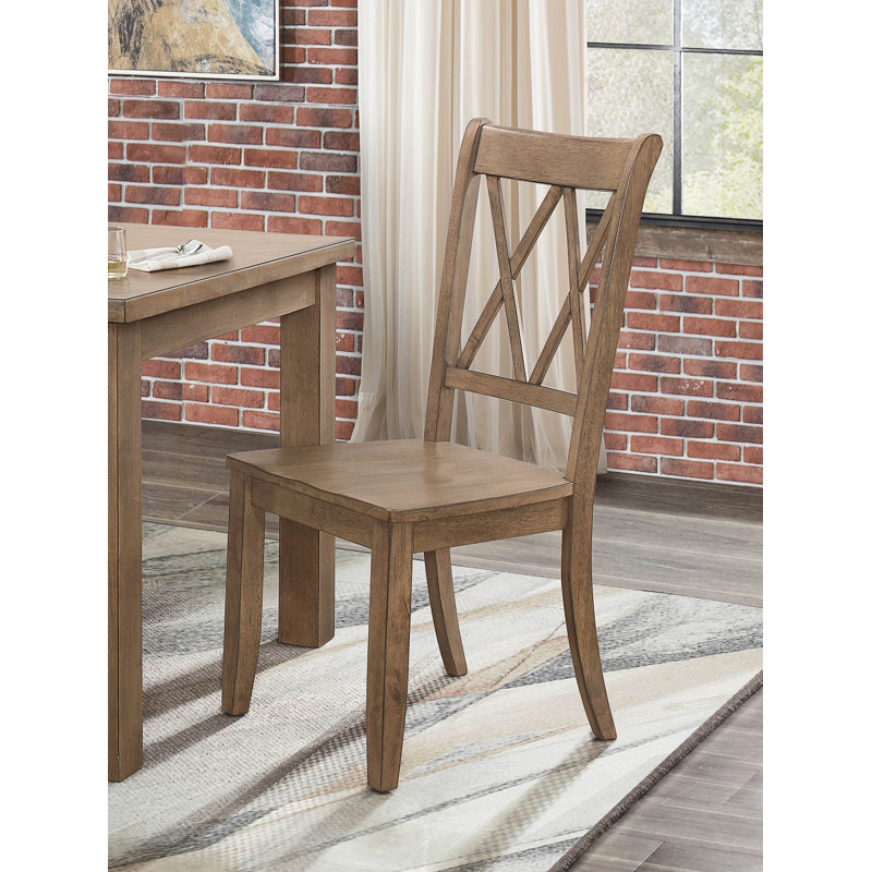 Ensemble de 2 chaises d'appoint Casual, Naturel