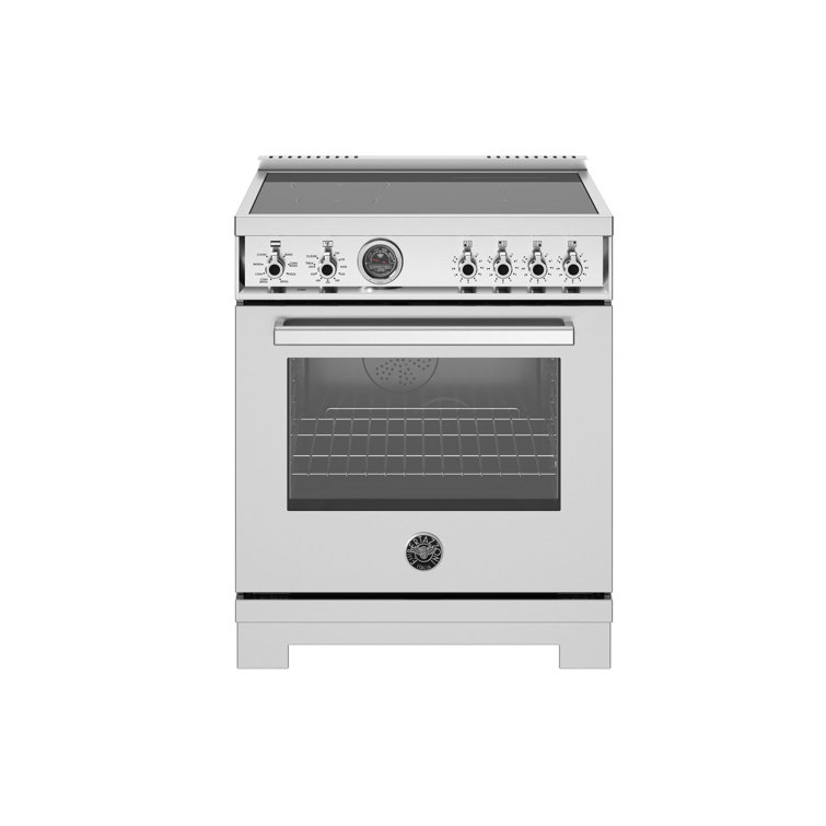 Bertazzoni 30" 4.6 Cubic Feet Smart Retro Induction Slide-In Range with 4 Burners