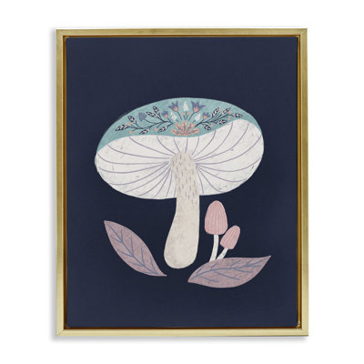 Cadre flottant champignon floral, design par Metka Hiti