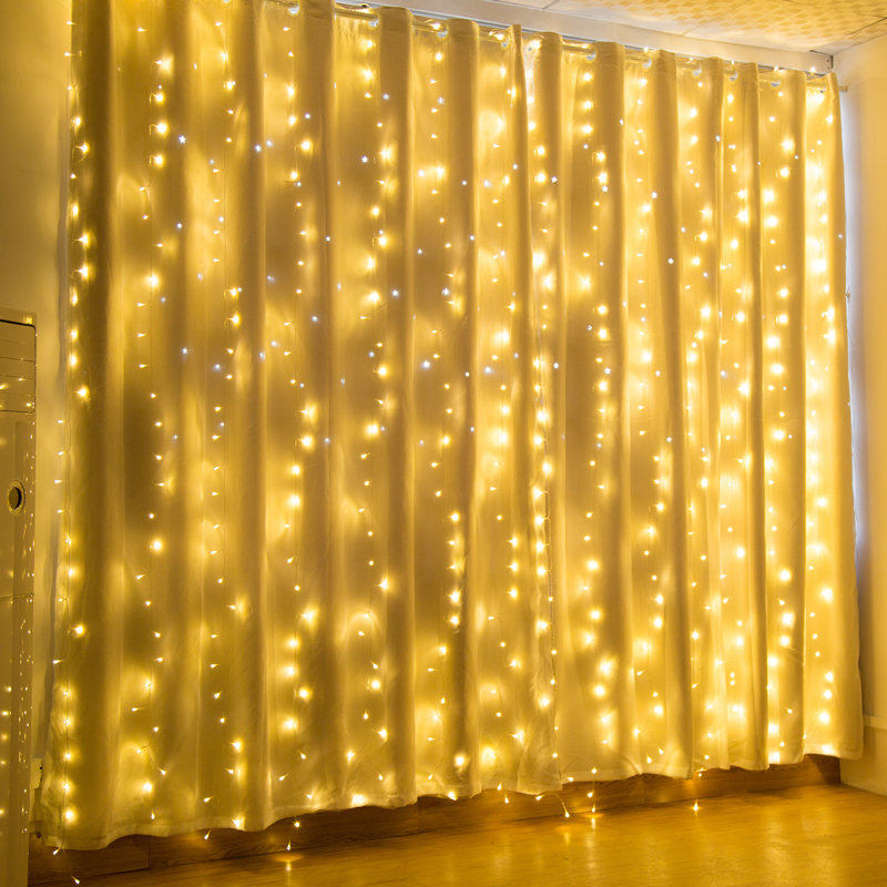117.6'' LED Twinkle String Lights, Warm White, 300 Lights