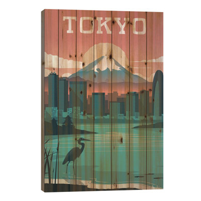 «Tokyo» par, sans encadrement, impression sur bois