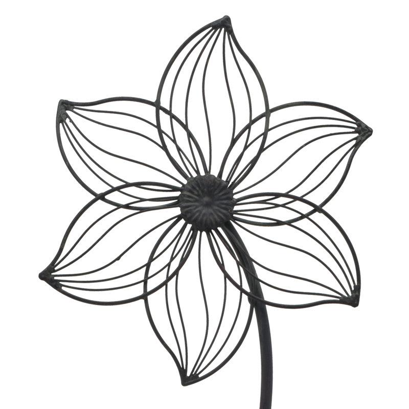 Piquet de jardin marguerite, Petit (9 po x 35 po), Marguerite