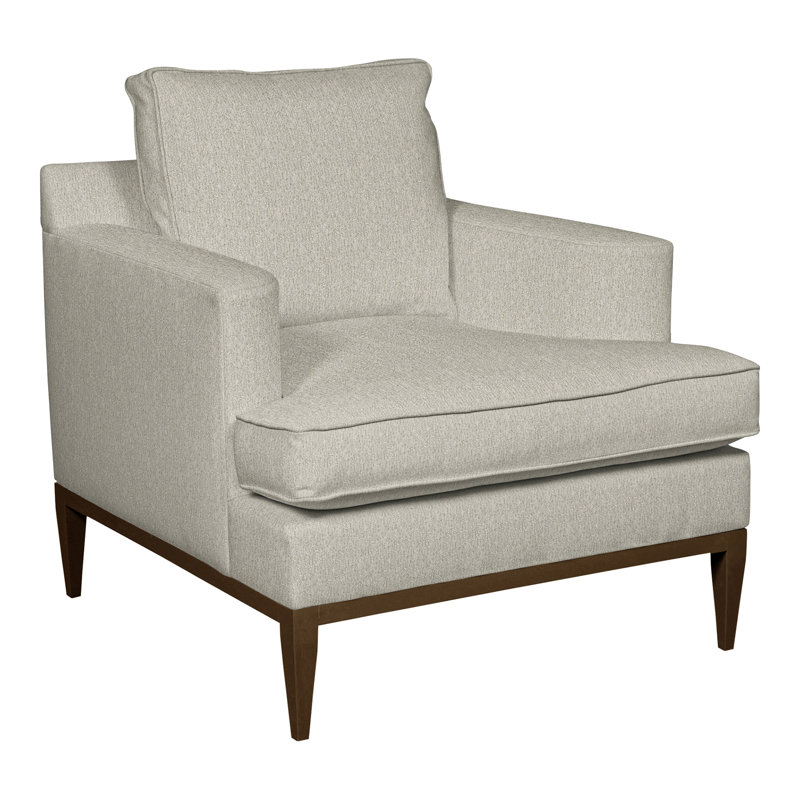 Camilla 34.5" Chair, Tuck Linen, Havana