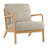 Accent Chair with Pillow Upholstered Mid-Century Chair Living Room Chair for Small Space Solid Wood Frame Reading Chair with Soft and Thick Cushion Armchair for Bedroom Balcony Lightgrey-1409214015-1400361002