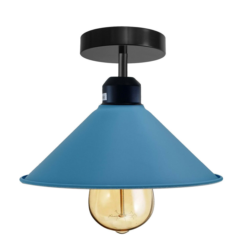 Bustos Semi Flush Mount, Blue