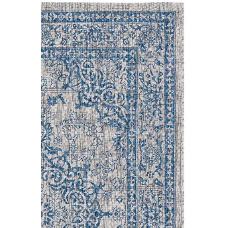 Tapis d'intérieur / extérieur floral Spitler Performance, Rectangle 8 pi x 11 pi