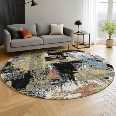 Premium Machine Washable Mayfield AMF2212 abstract Rug