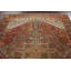 Tapis à motif géométrique vieilli Persian Heriz noué à la main 8 x 11