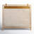 Metal Suspended Grid Single Panel Geometric Fireplace Screen with Bolted Detailing-1260668397