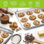 4 Pieces Baking Sheet Pan Tray, Stainless Steel Small Cookie Sheets For Baking,Warp Resistant & Heavy Duty & Rust Free Baking Pans Set