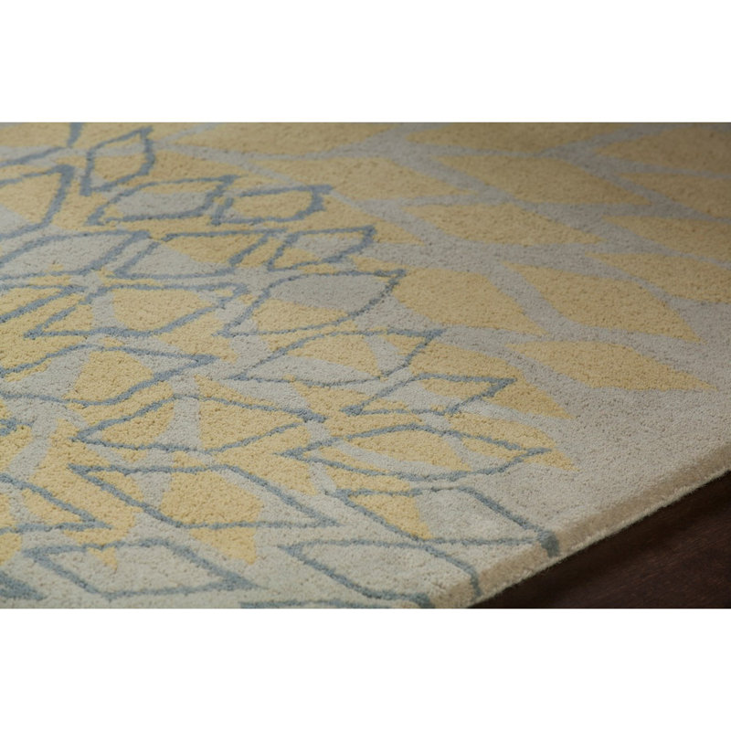 Handmade Gray Wool Rectangular 8' x 10' Tufted Area Rug
