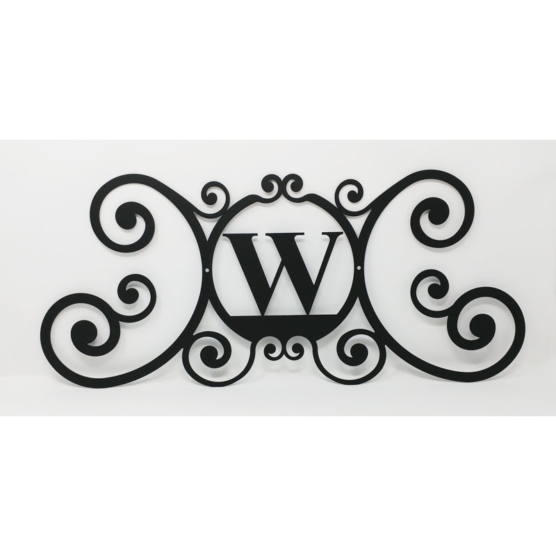 Letter 1-Line Wall Address Plaque, W