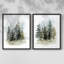 Impression encadrée Washy Treeline I-Premium - prête à être accrochée - aucun clou requis - aucun clou requis-1881254879-1881254876