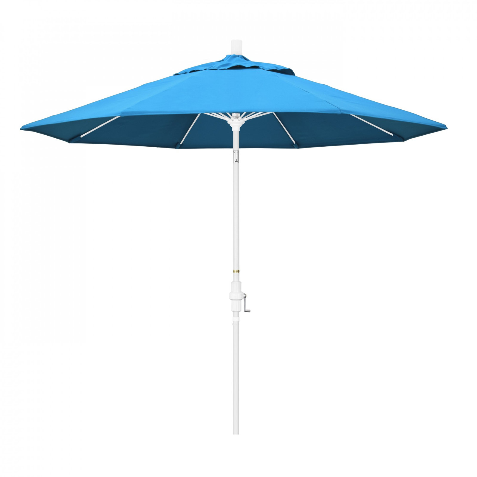 Roverta 108'' Sunbrella® Outdoor Umbrella, Canvas Cyan Sunbrella® Canvas