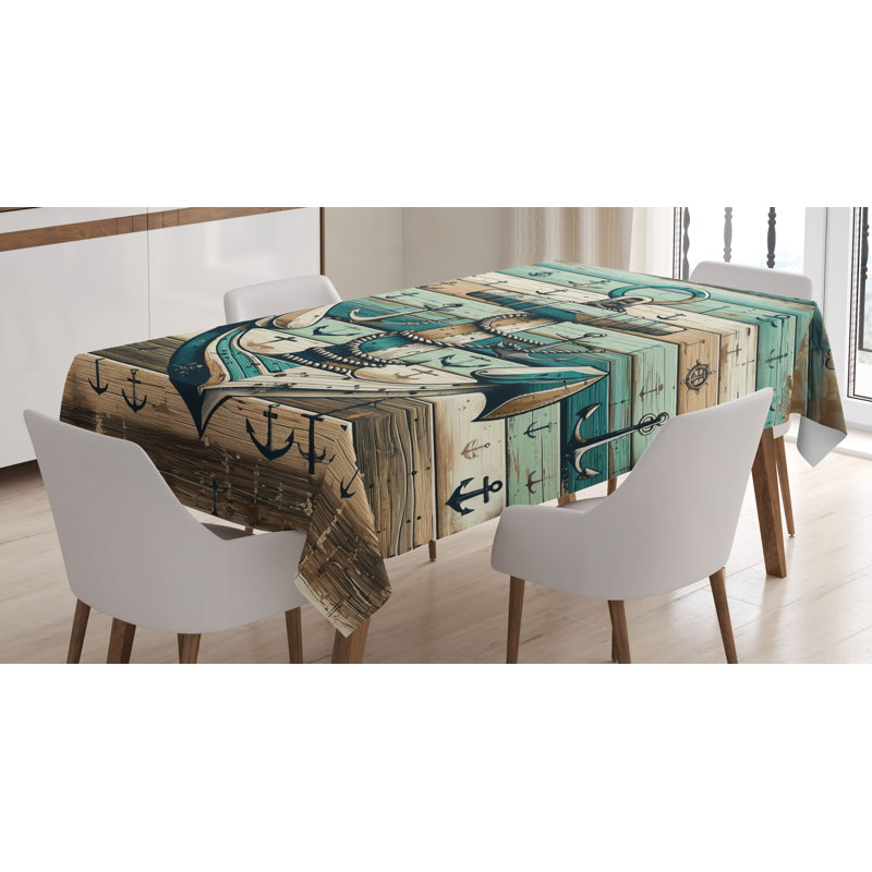 Aquinnah Rectangle No Pattern Microfiber Tablecloth, 70" Rectangle