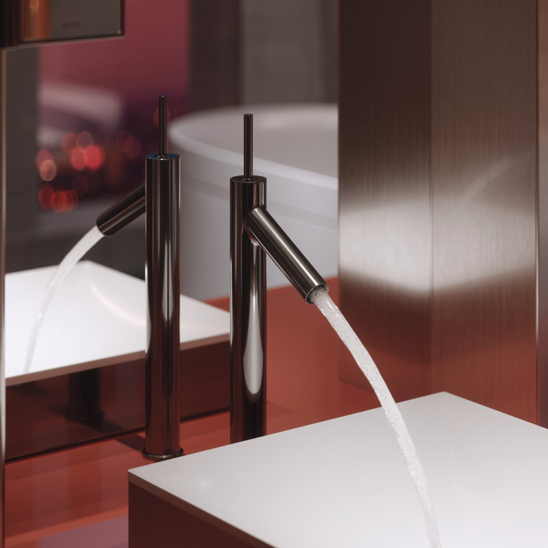 AXOR Suite Sinks Square Sink without Overflow, Dark Gray