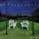 Excello Global Products V2 Light Pole 4 Pack With 100' Of LED Edison Bulb String Lights (Yard Mount)