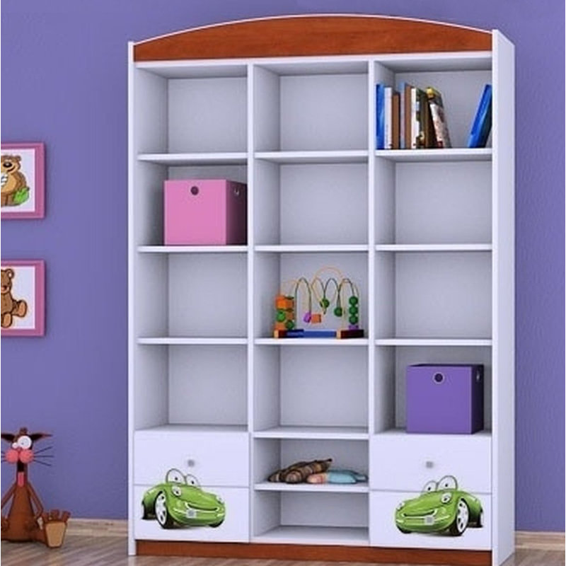 Maddox 183cm H X 132cm W Kids Cube, Brown