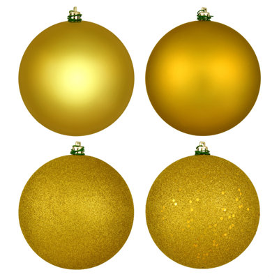 4 Piece Décor Solid Ball Ornament Set