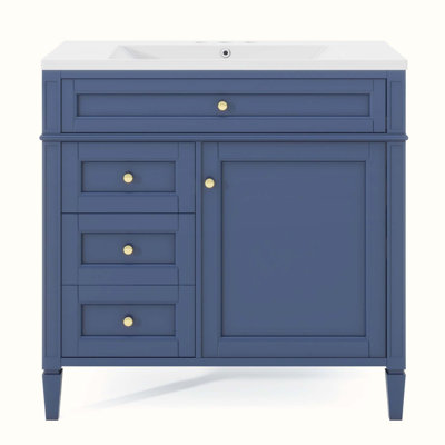 Meuble-lavabo simple 36 po avec plateau Debbrah