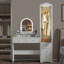 Armoire-penderie Visare avec miroir, lumières et armoire droite