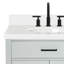Meuble-lavabo simple 30 po en bois massif avec plateau en quartz 1,5 po Thornaby-619910860-654170084