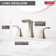 Tesla® Widespread Bathroom Faucet with Drain Assembly and DIAMOND Seal Technology