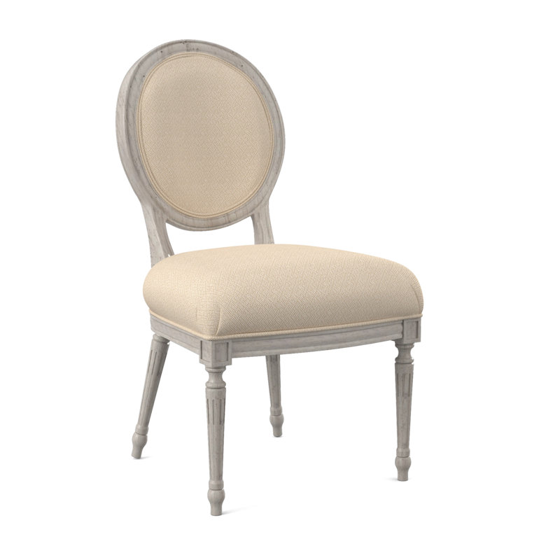 Dauphin Dining Chair, Bisque, Filigree Ivory