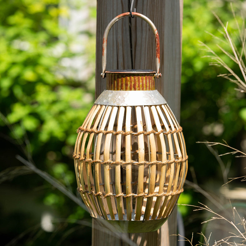 11.75'' Solar Powered Integrated LED Globe Lantern