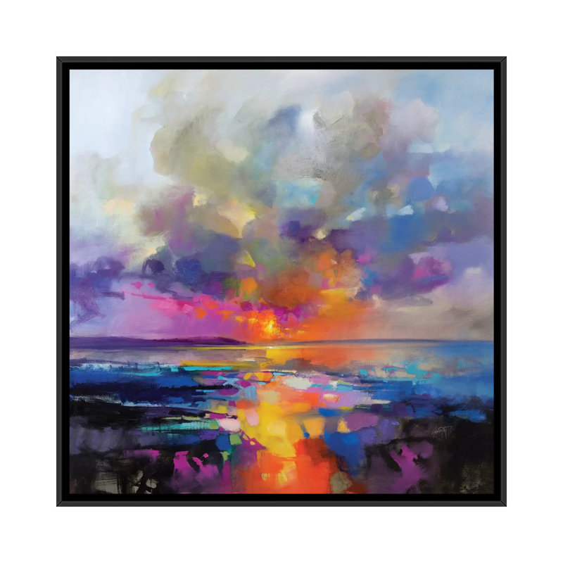 Main Sequence par Scott Naismith - reproduction d'art, Aucun mat, H 37 po x l 37 po x P 1,5 po, Toile avec cadre noir