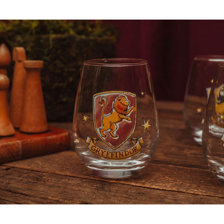  Toynk Harry Potter Icons Stemless Wine Glasses, Set Of 4