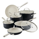 KitchenAid Hard Anodized Ceramic Nonstick Cookware Pots and Pans Set, 10 Piece