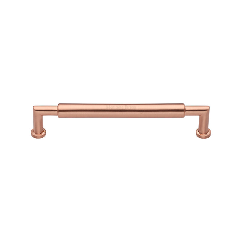Heritage Brass Heritage Cabinet Pull Bauhaus Round Design, 115cm L x 14cm W, Satin Nickel