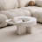 Creamy style modern creative coffee table