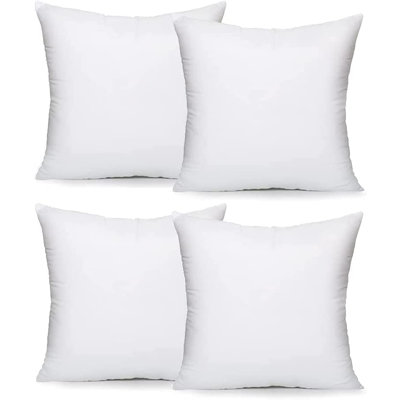White Euro Cushion