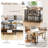 360° Rotating Sofa Side Table With 2-Tier Storage Shelves-300852336