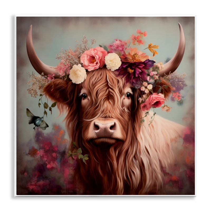 «Longhorn & Flower Garland» par Irena Orlov