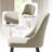 Kanalu Curved Back Upholstered Side Chair with Solid Wood Legs (Set of 2) -2083676070