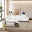 Canapé modulaire inclinable Yohan - Boucle blanche