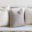 Housse de coussin décorative bohème en coton gris, 45 x 45 cm