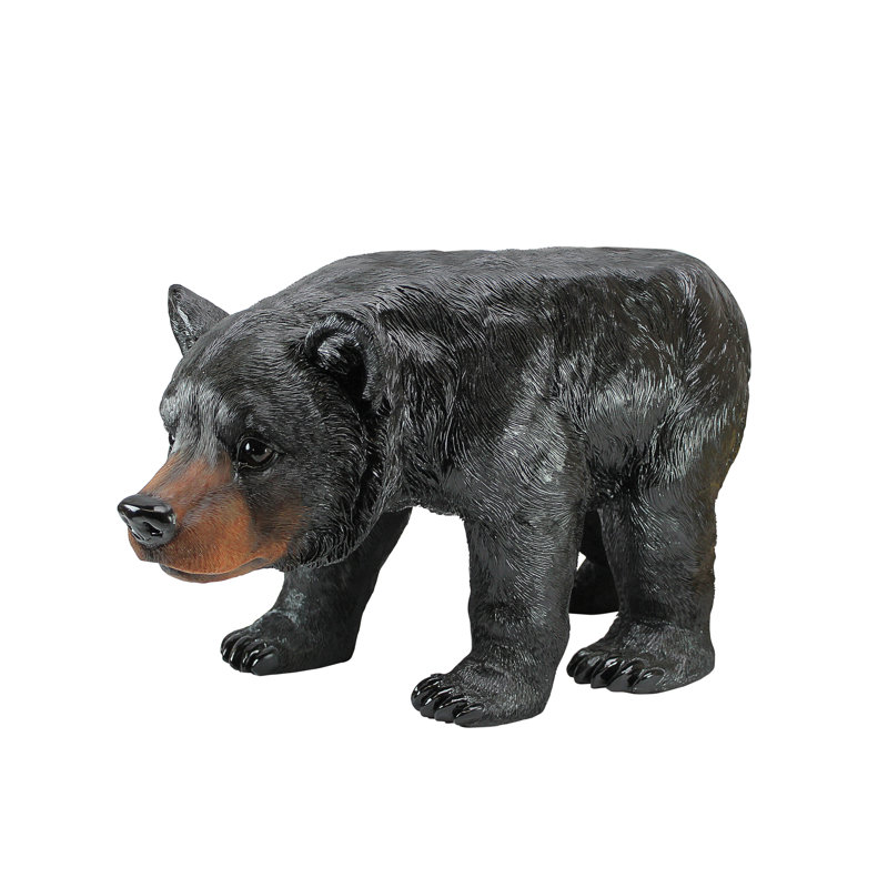 Black Bear Sculptural Accent Stool