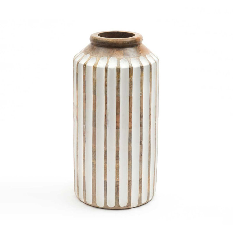 Wooden Vase | Handmade Rustic Wood Accent Decor | Natural Home Decoration | 6x12'' 