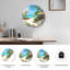 "Tropical Beach", horloge murale en verre-1147459070