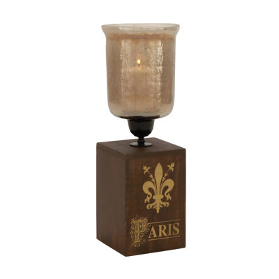 Ouragan antique en verre et métal antique