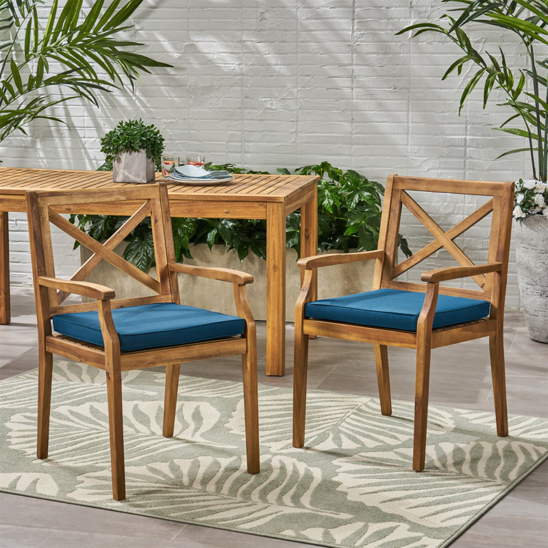 Chaise de salle à manger Perla (excluant la table), Bleu
