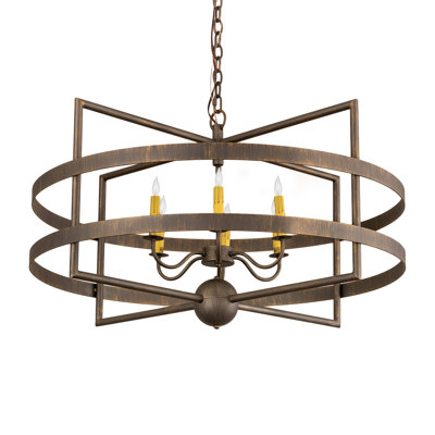 Lustree tambour 6 lumières unique Frannie