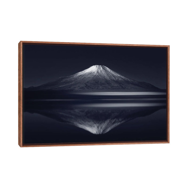 Reflection Mt Fuji by Takashi Suzuki - Floater Frame Print on Canvas