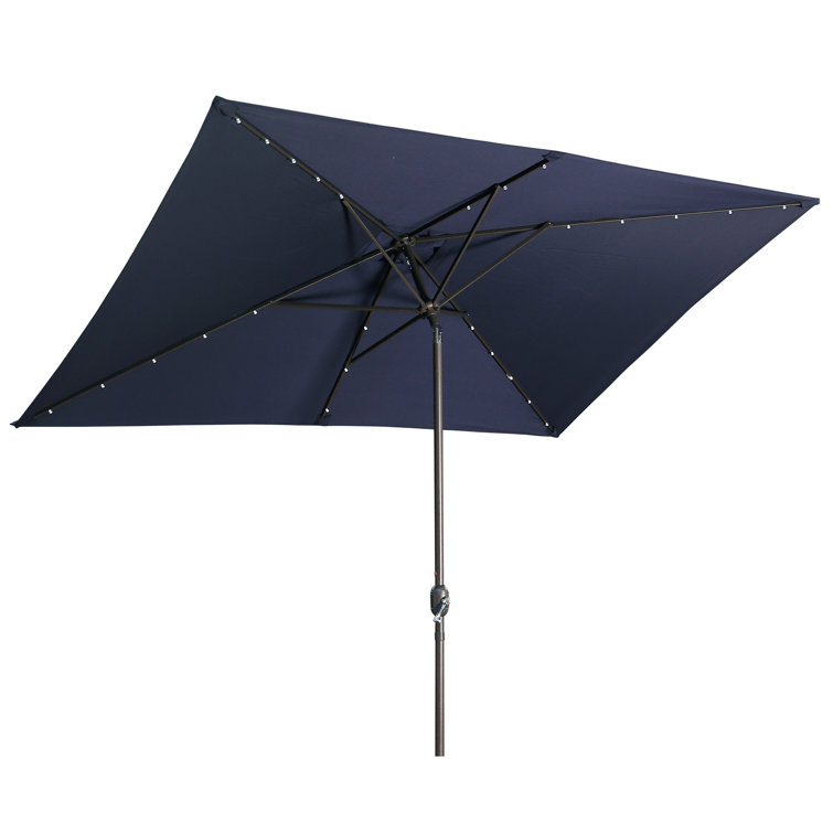 120'' x 78'' Rectangular Lighted Market Umbrella