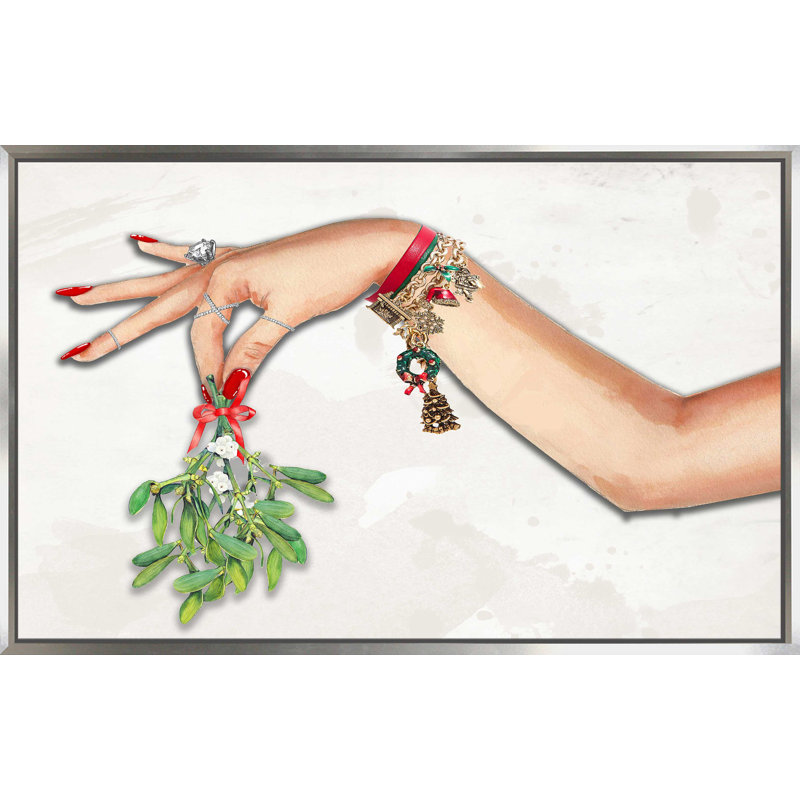 «Kiss Me 2 (Horizontal)» par Jodi - impression, Cadre flottant argent, H 39,5 po x l 63,5 po x P 2 po