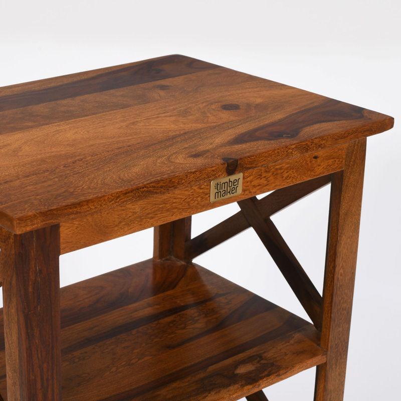 50cm W Solid Wood Bedside Table